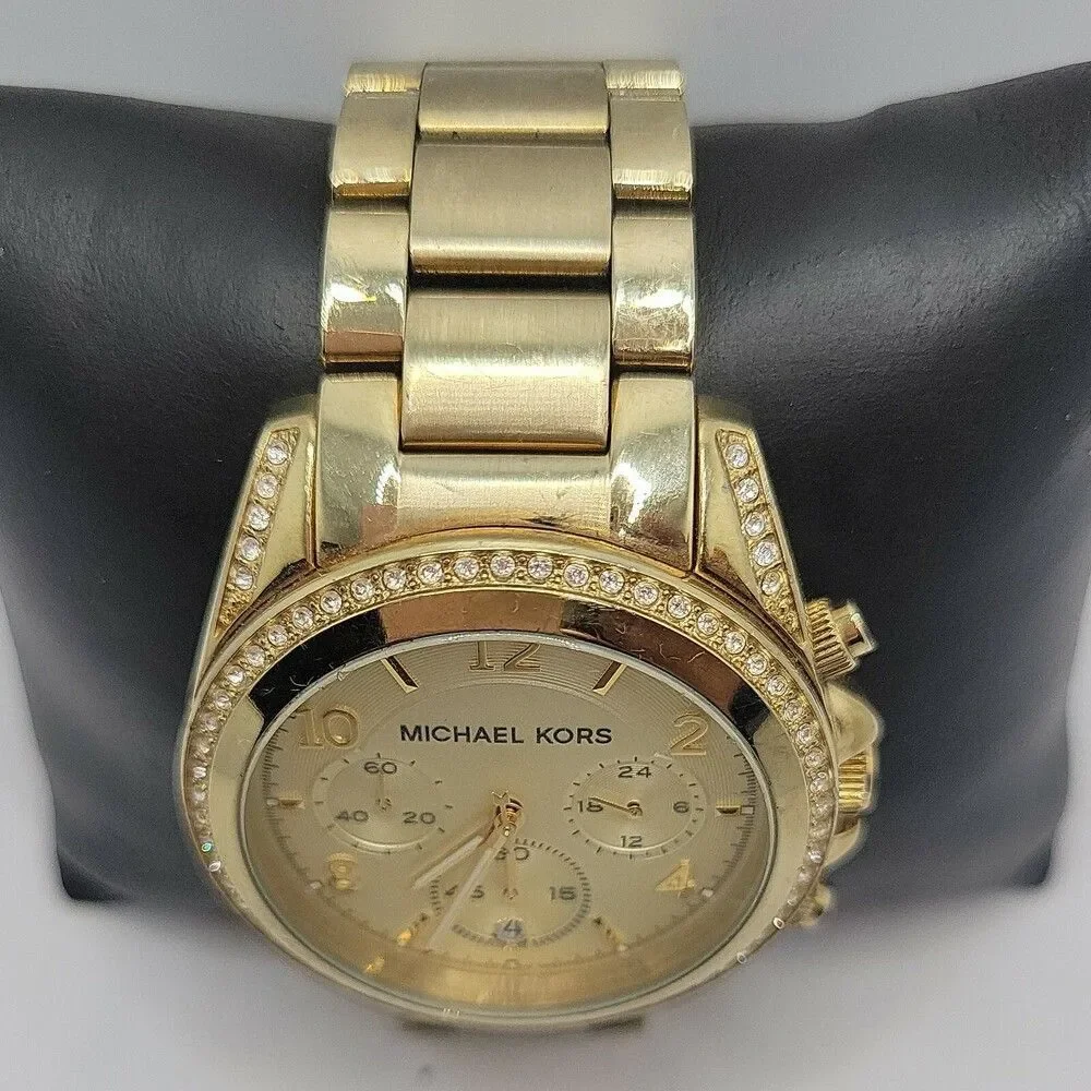 Michael Kors Bradshaw MK5605 Women Stainless Steel Analog Dial Wrist Watch AM697 - Picture 5 of 11